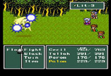 une photo d'Ã©cran de Final Fantasy 4 sur Nintendo Super Nes